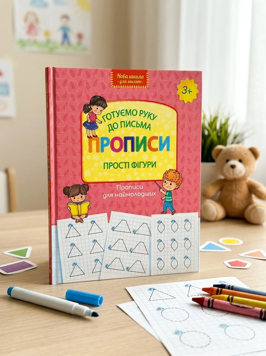 Готуємо руку до письма. Прописи. Прості фігури — Розвивальні книги