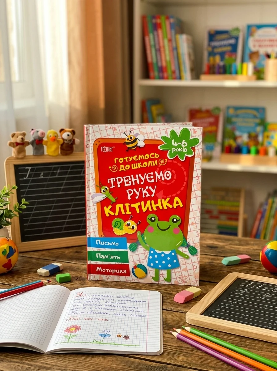 Готуємось до школи. Тренуємо руку. Клітинка. 4-6 років — Розвивальні книги