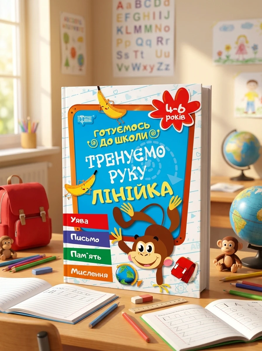Готуємось до школи. Тренуємо руку. Лінійка. 4-6 років