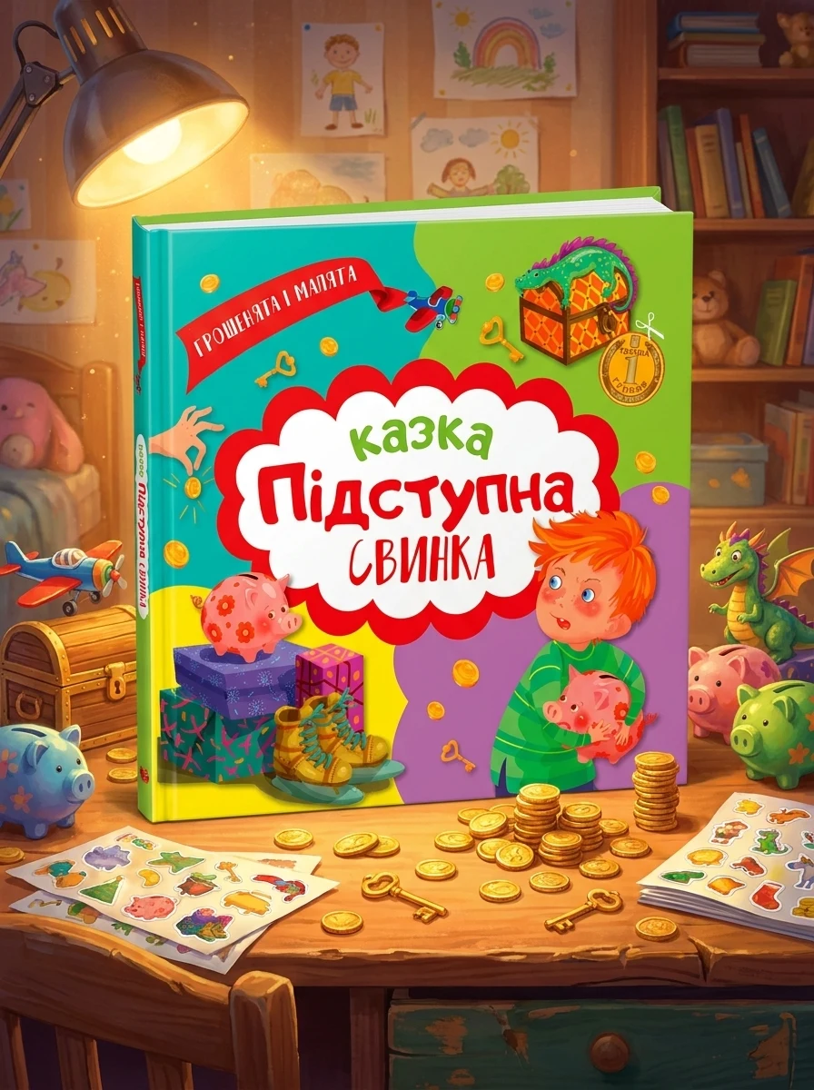 Грошенята і малята. Підступна свинка. 100 наліпок — фото 2