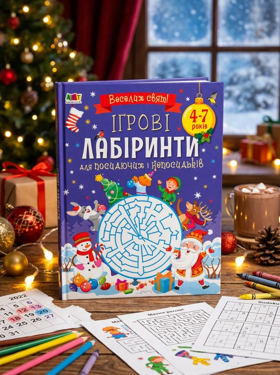 Ігрові лабіринти для посидючих і непосидьків — Книги-іграшки