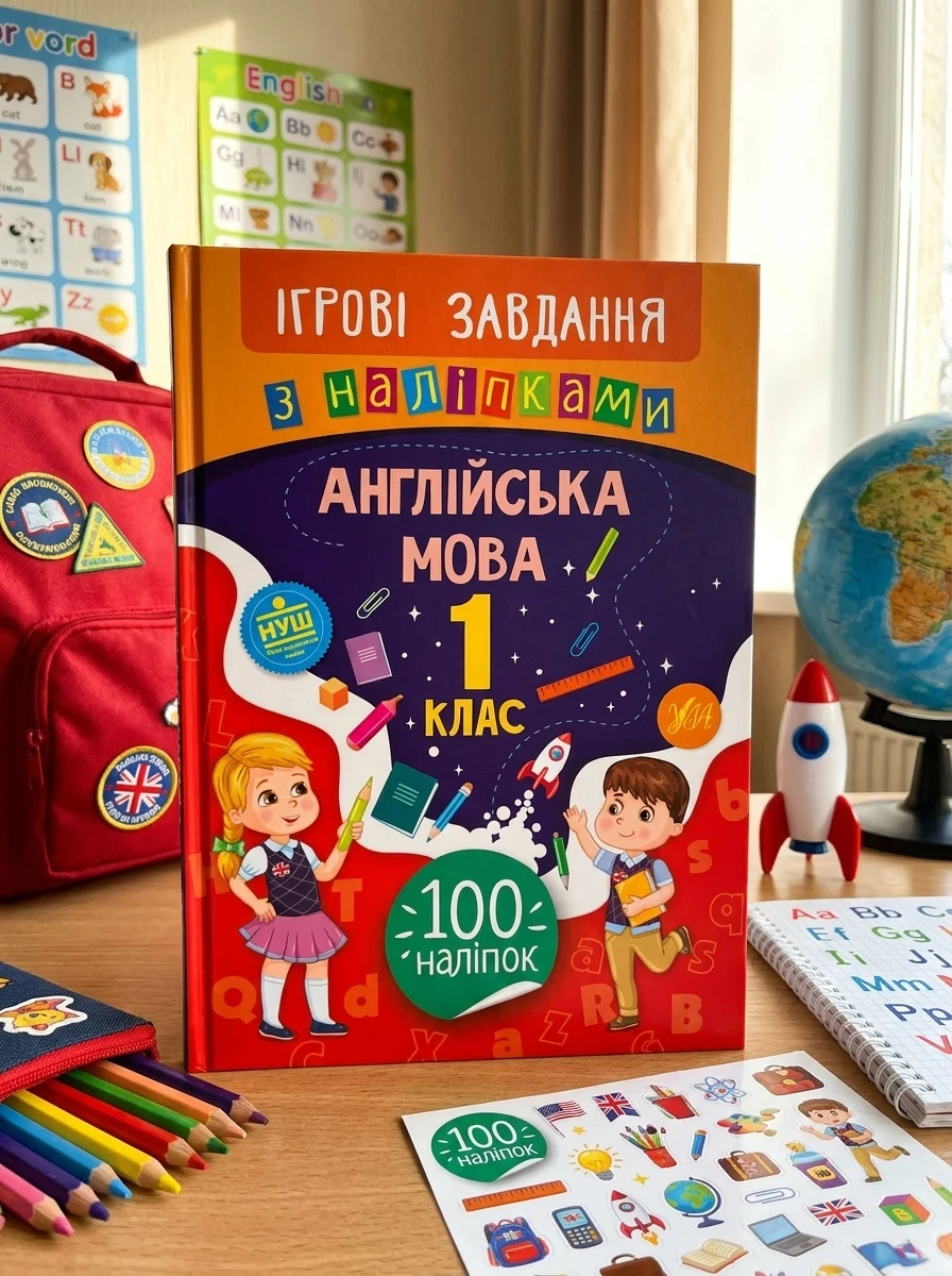 Ігрові завдання з наліпками. Англійська мова. 1 клас — фото 2