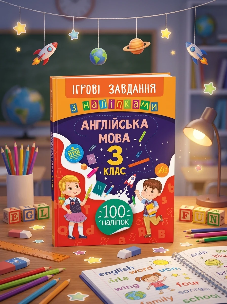 Ігрові завдання з наліпками. Англійська мова. 3 клас | купити книгу онлайн