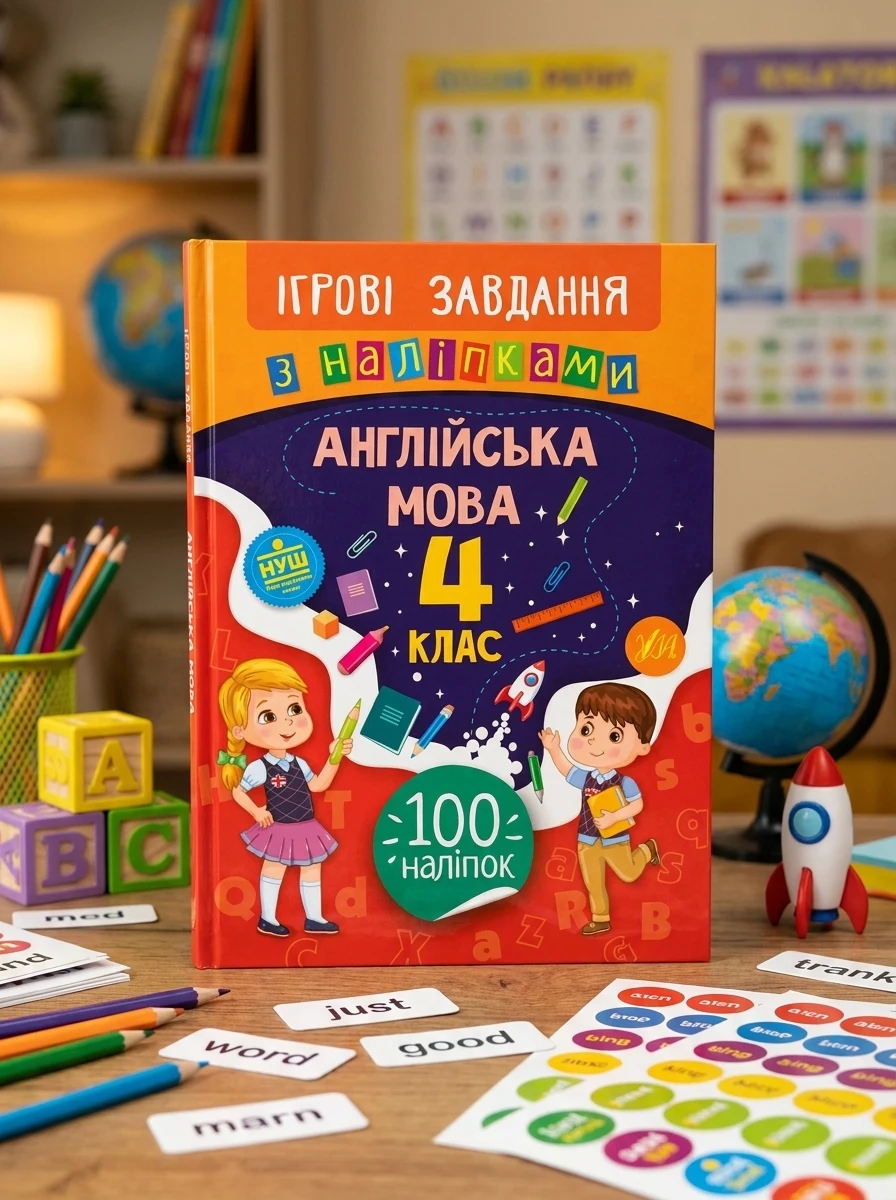 Ігрові завдання з наліпками. Англійська мова. 4 клас | купити книгу онлайн