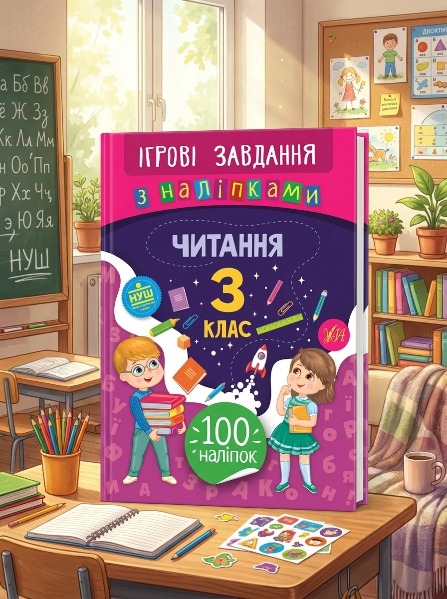 Ігрові завдання з наліпками. Читання. 3 клас | купити книгу онлайн