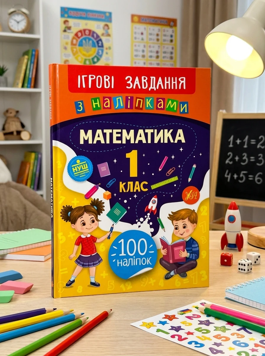 Ігрові завдання з наліпками. Математика. 1 клас | купити книгу онлайн