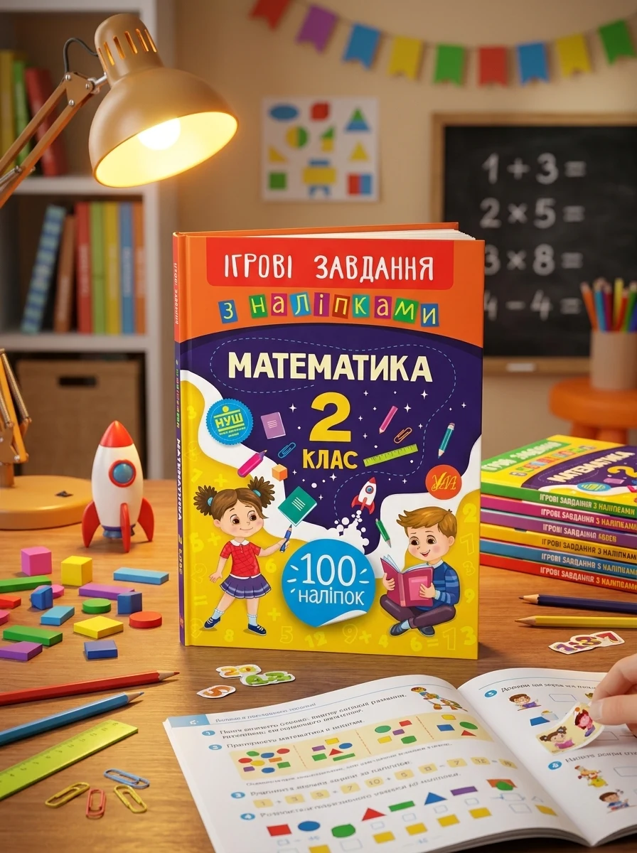 Ігрові завдання з наліпками. Математика. 2 клас | купити книгу онлайн