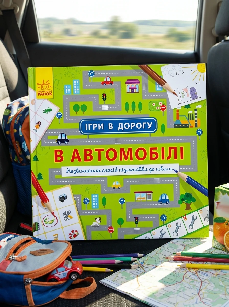 Ігри в дорогу. В автомобілі — Книги-іграшки
