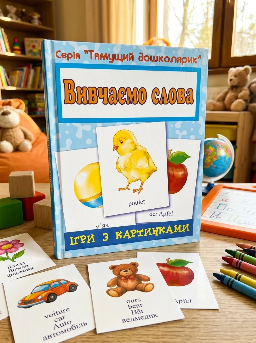 Ігри з картинками. Вивчаємо слова — Розвивальні книги