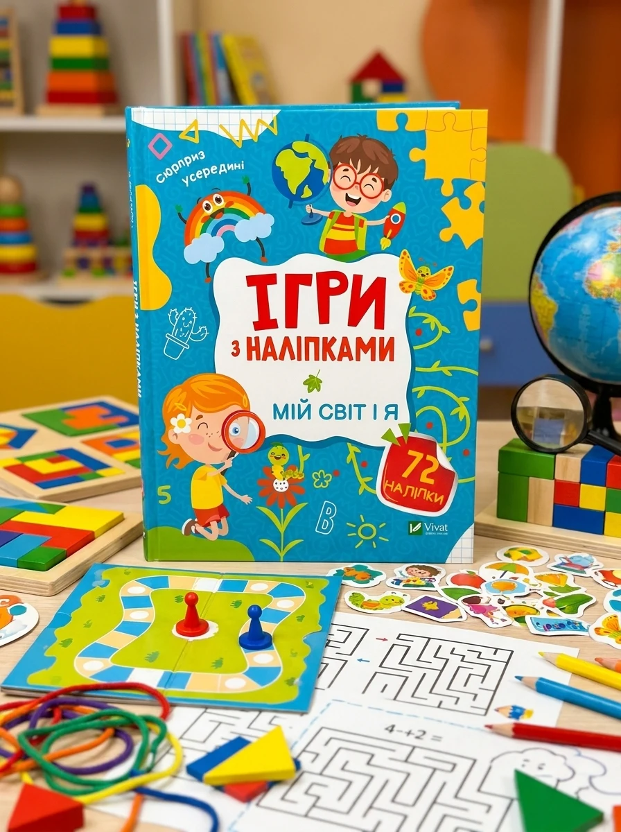 Ігри з наліпками. Мій світ і я | купити книгу онлайн