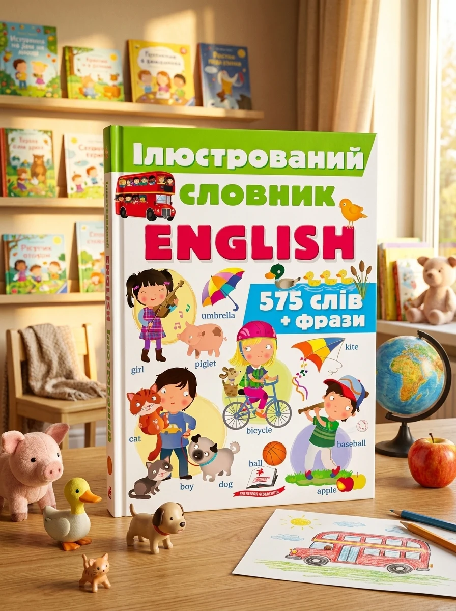 Ілюстрований словник English. 575 слів та фрази — Розвивальні книги