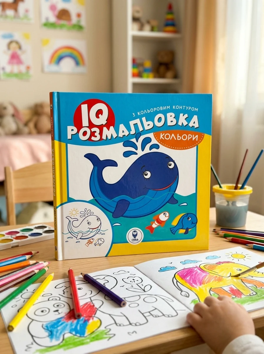 IQ розмальовка. Кольори — Розмальовки для дітей