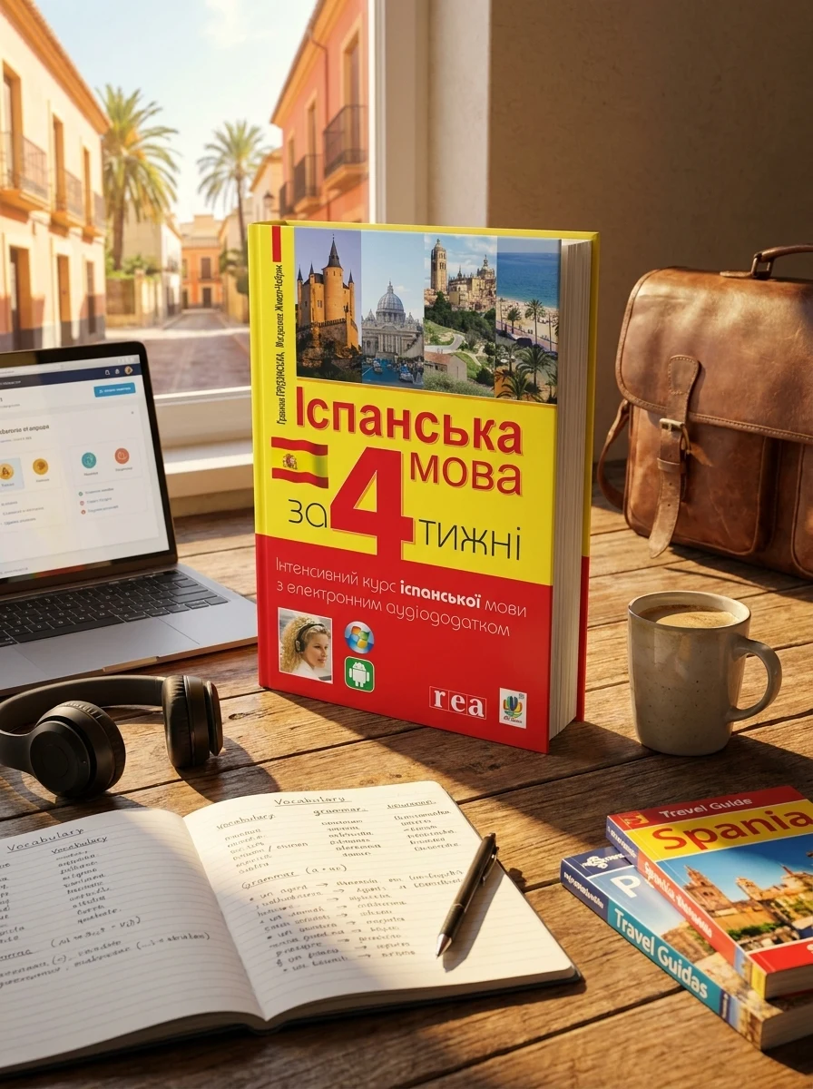 Іспанська мова за 4 тижні. Інтенсивний курс іспанської мови з електронним аудіододатком | купити книгу онлайн