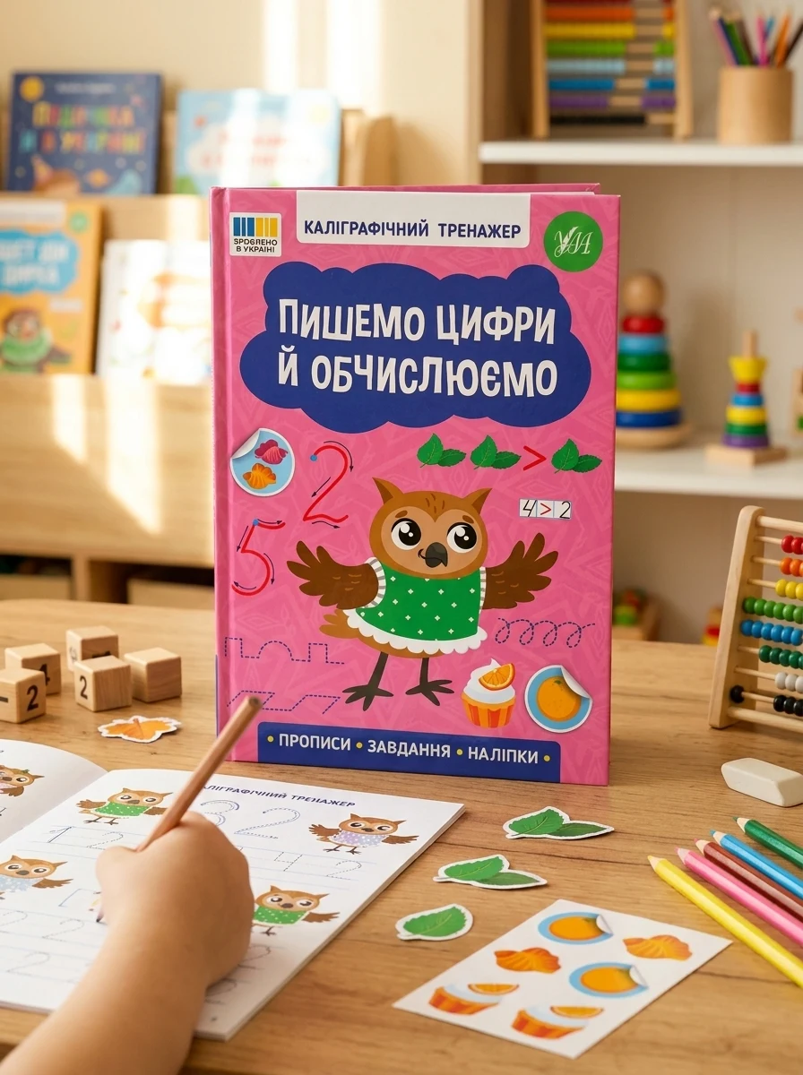 Каліграфічний тренажер. Пишемо цифри й обчислюємо — Розвивальні книги