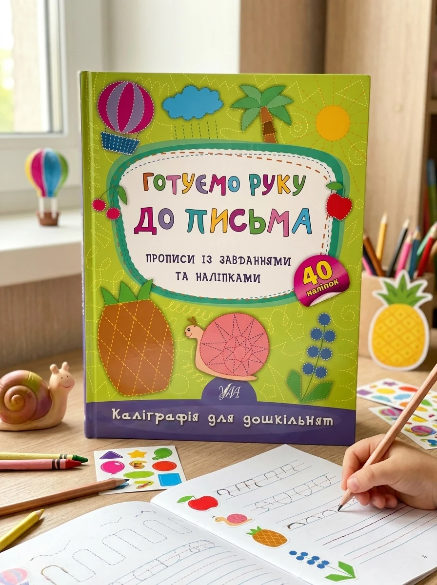 Каліграфія для дошкільнят. Готуємо руку до письма. — Підготовка до школи