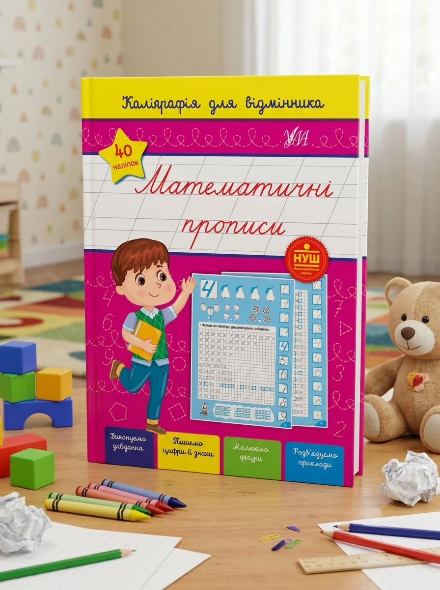 Каліграфія для відмінника. Математичні прописи — Книги для школи