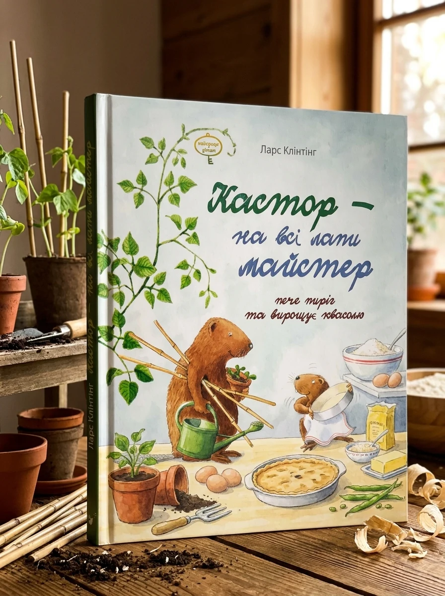 Кастор пече пиріг та вирощує квасолю — фото 2
