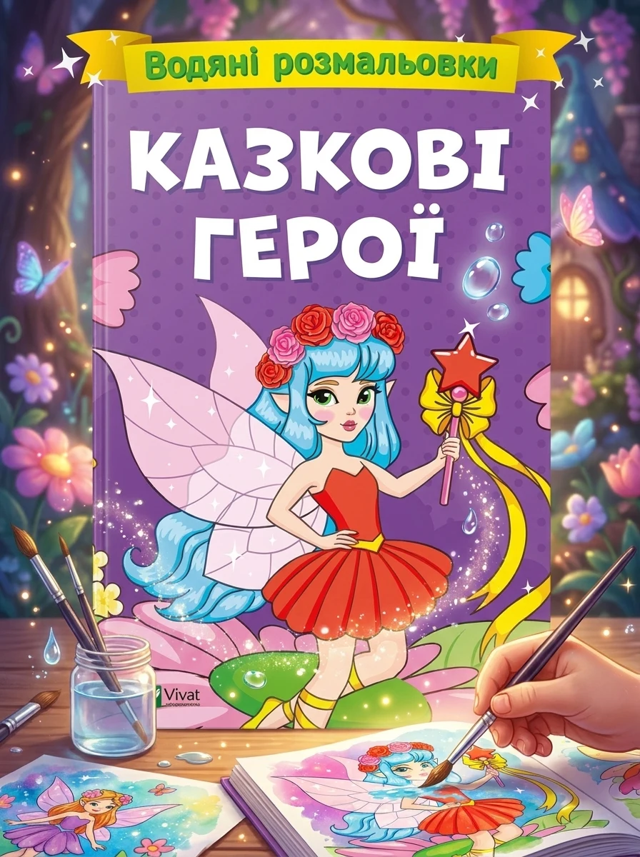 Казкові герої. Водяні розмальовки | купити книгу онлайн