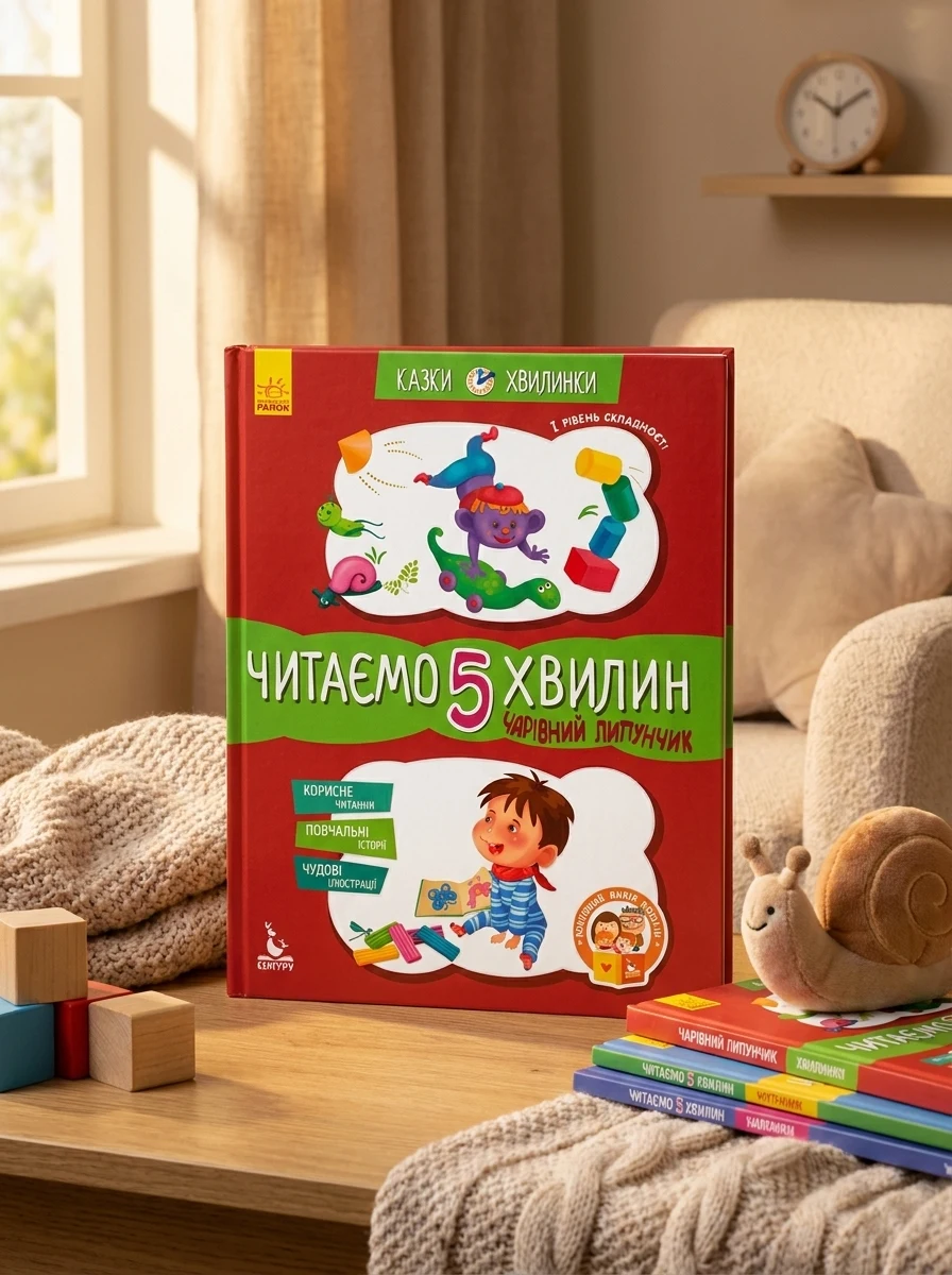 Казки-хвилинки. Чарівний Липунчик. Читаємо 5 хвилин. 1 рівень складності — Казки