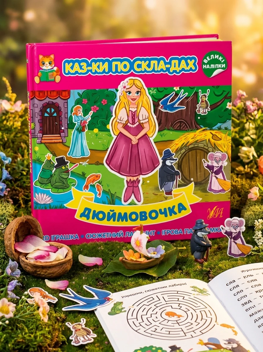 Казки по складах. Дюймовочка — Казки