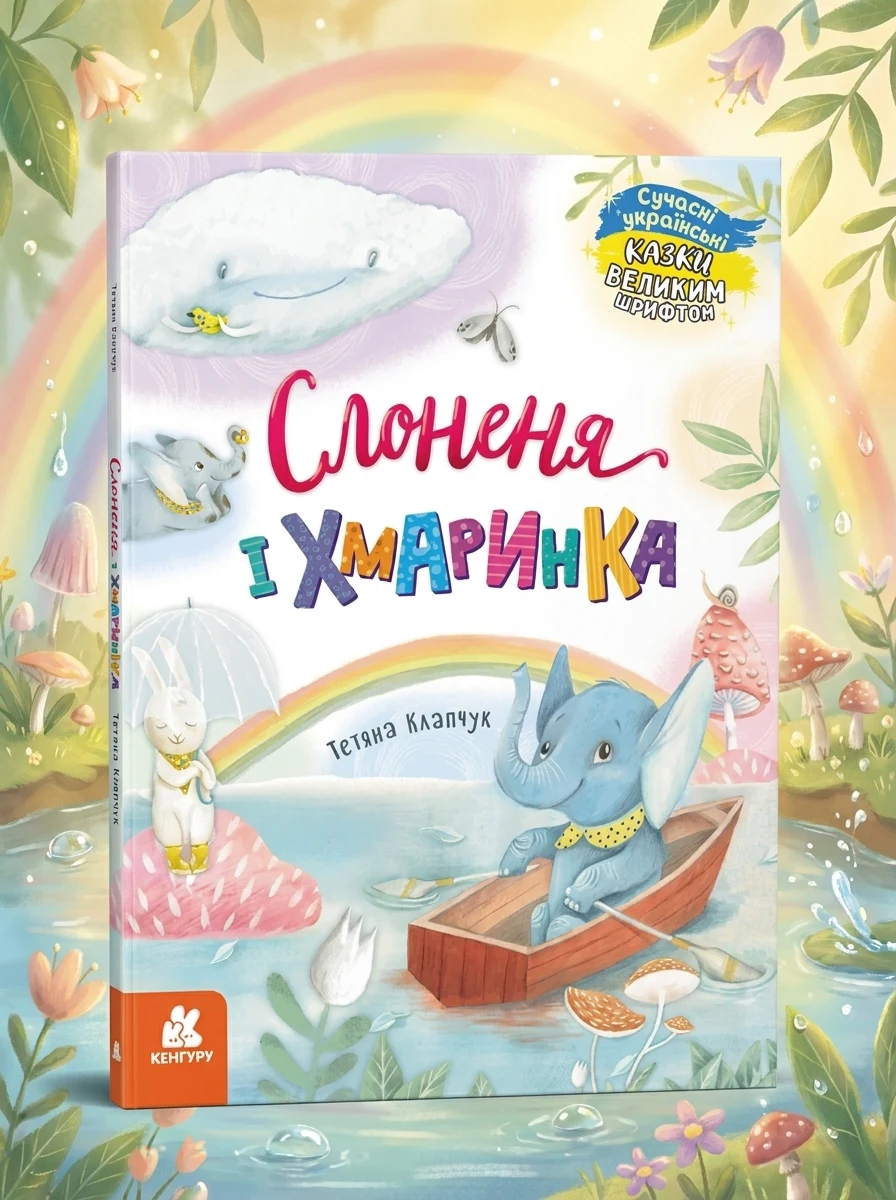 Казки великим шрифтом. Слоненя і Хмаринка — Казки