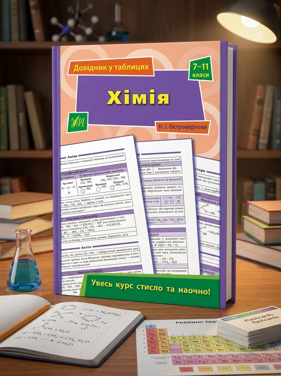 Хімія. Довідник у таблицях. 7–11 класи — Підготовка до школи