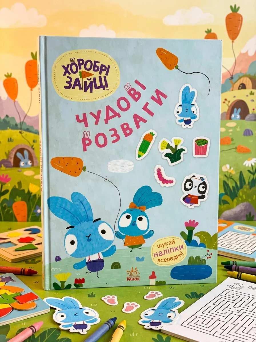 Хоробрі Зайці. Чудові розваги. Цікаві мандрівки Зайцесвітом — Розвивальні книги