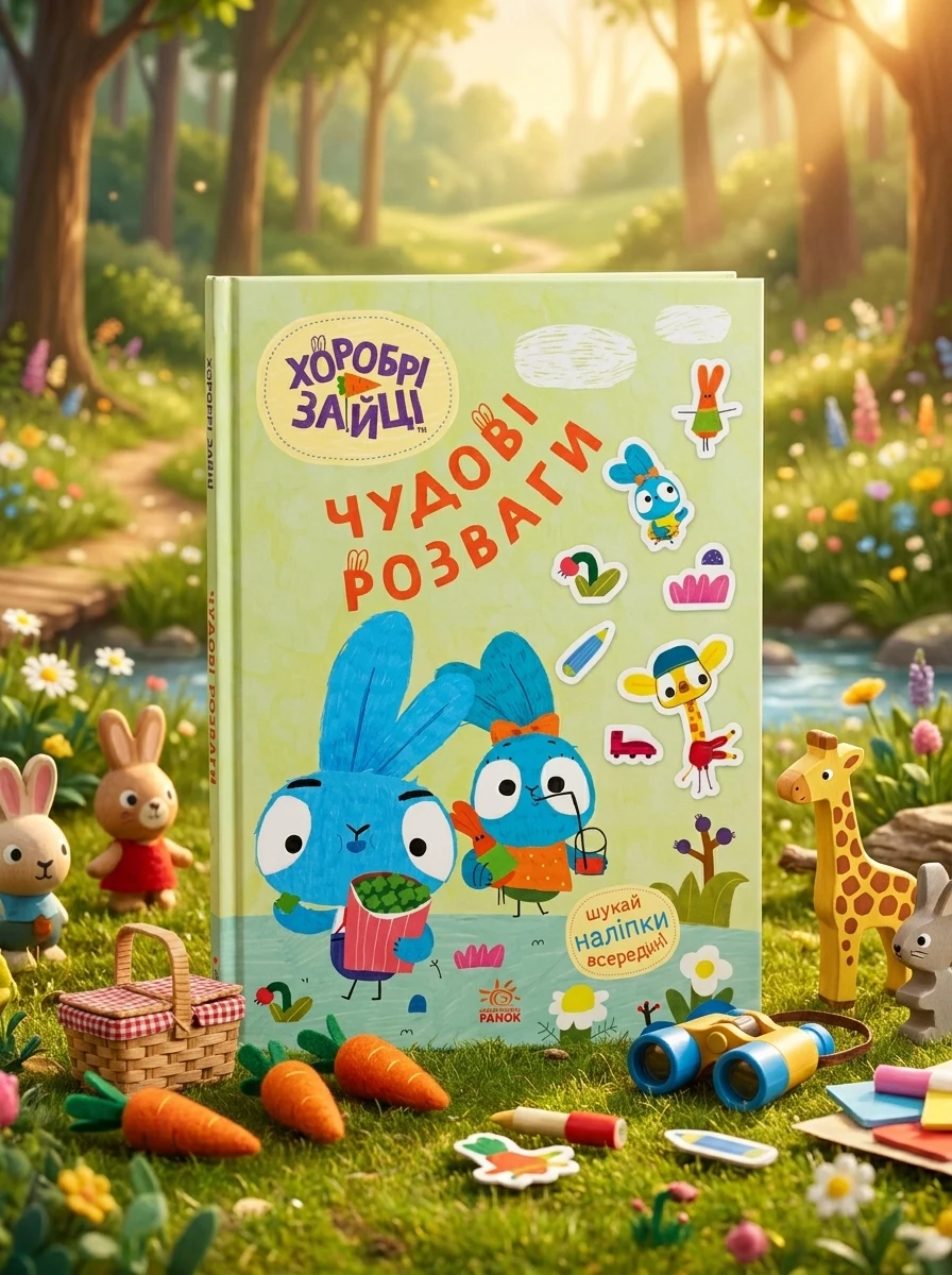 Хоробрі Зайці. Чудові розваги. Уперед до пригод із Займалятами — Розвивальні книги