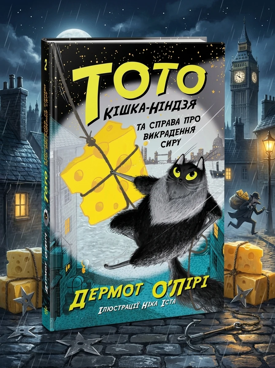 Кішка-ніндзя та справа про викрадення сиру — Дитяча проза