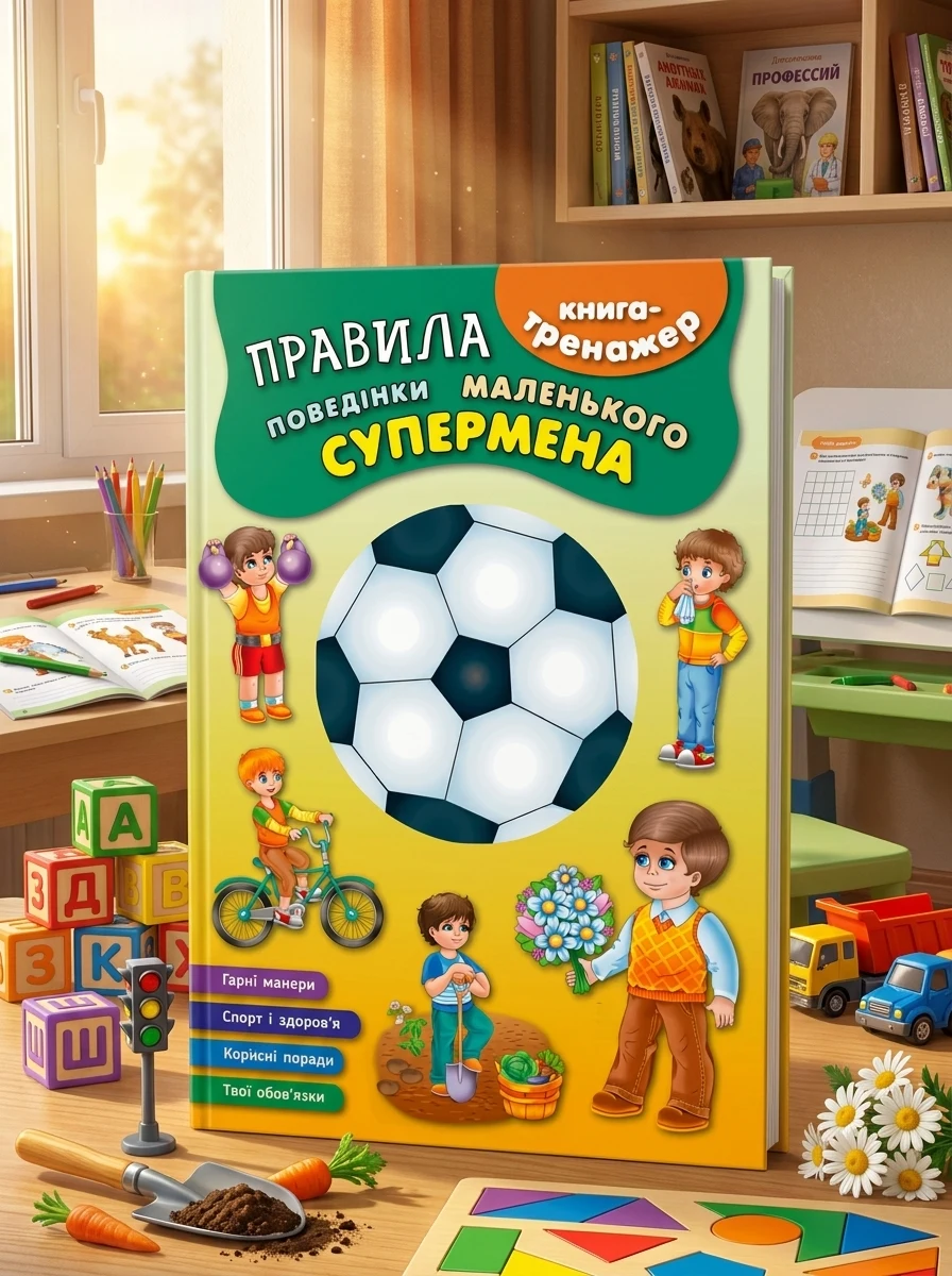 Книга-тренажер. Правила поведінки маленького супермена — фото 2