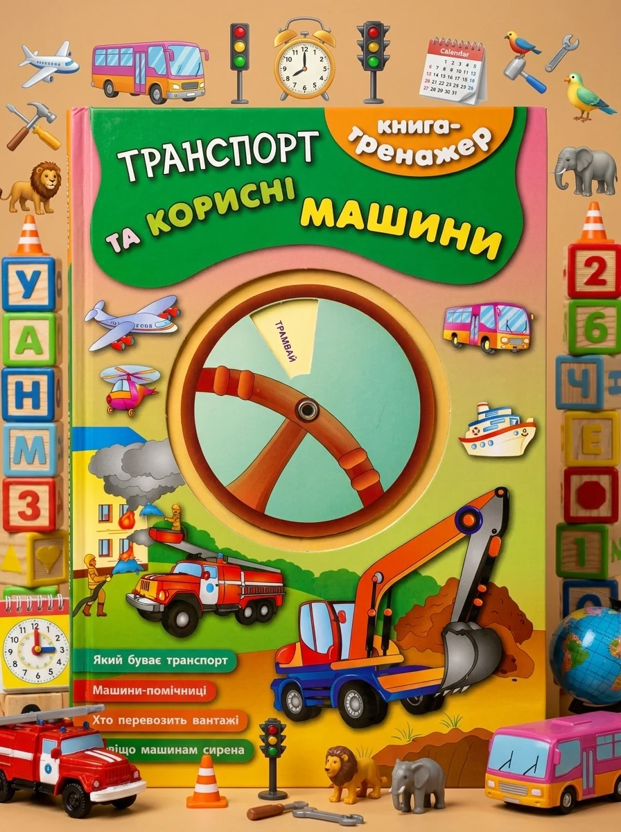 Книга-тренажер. Транспорт та корисні машини — фото 2