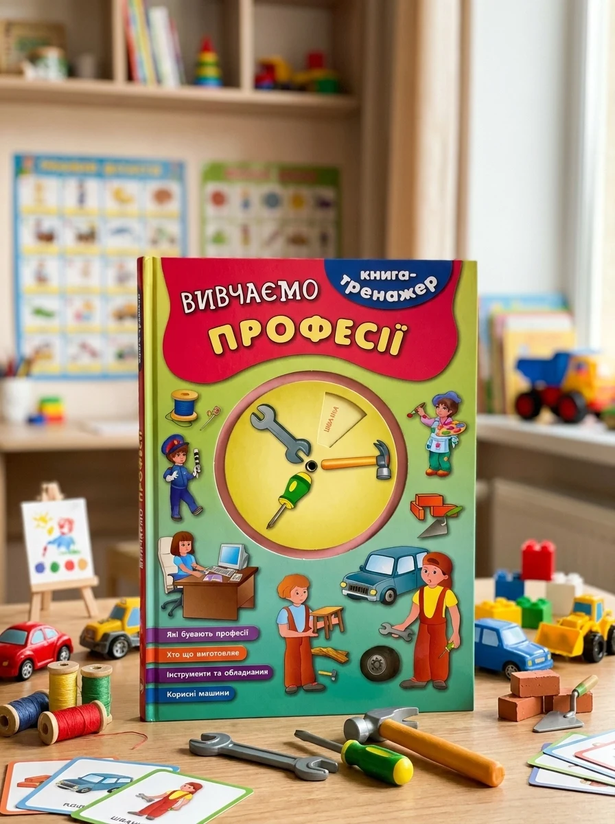 Книга-тренажер. Вивчаємо професії — Розвивальні книги