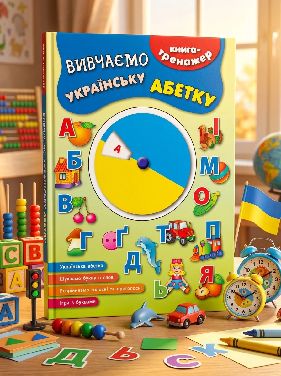 Книга-тренажер. Вивчаємо українську абетку — Розвивальні книги