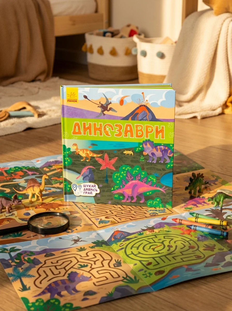 Книжечки-килимки. Динозаври — Книги-іграшки