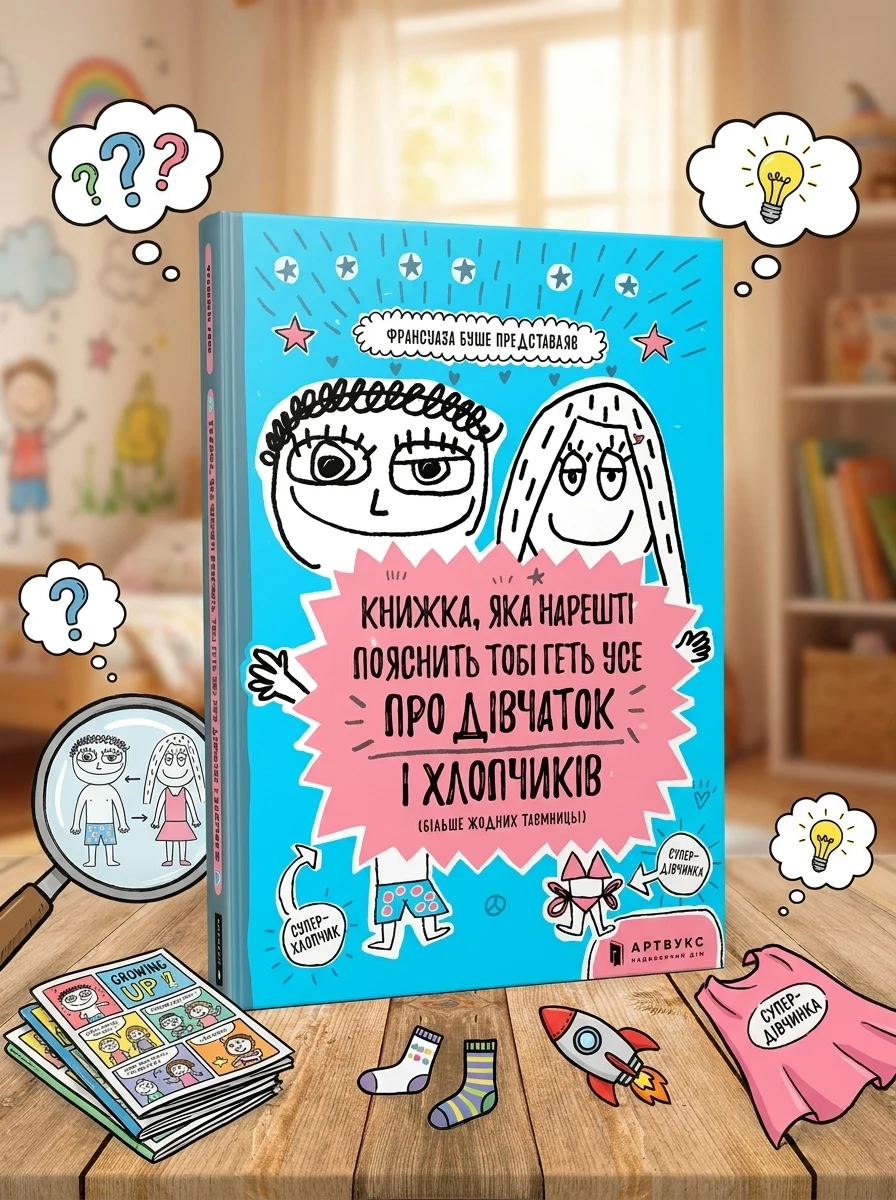 Книжка, яка нарешті пояснить тобі геть усе про дівчаток — Пізнавальні книги для дітей