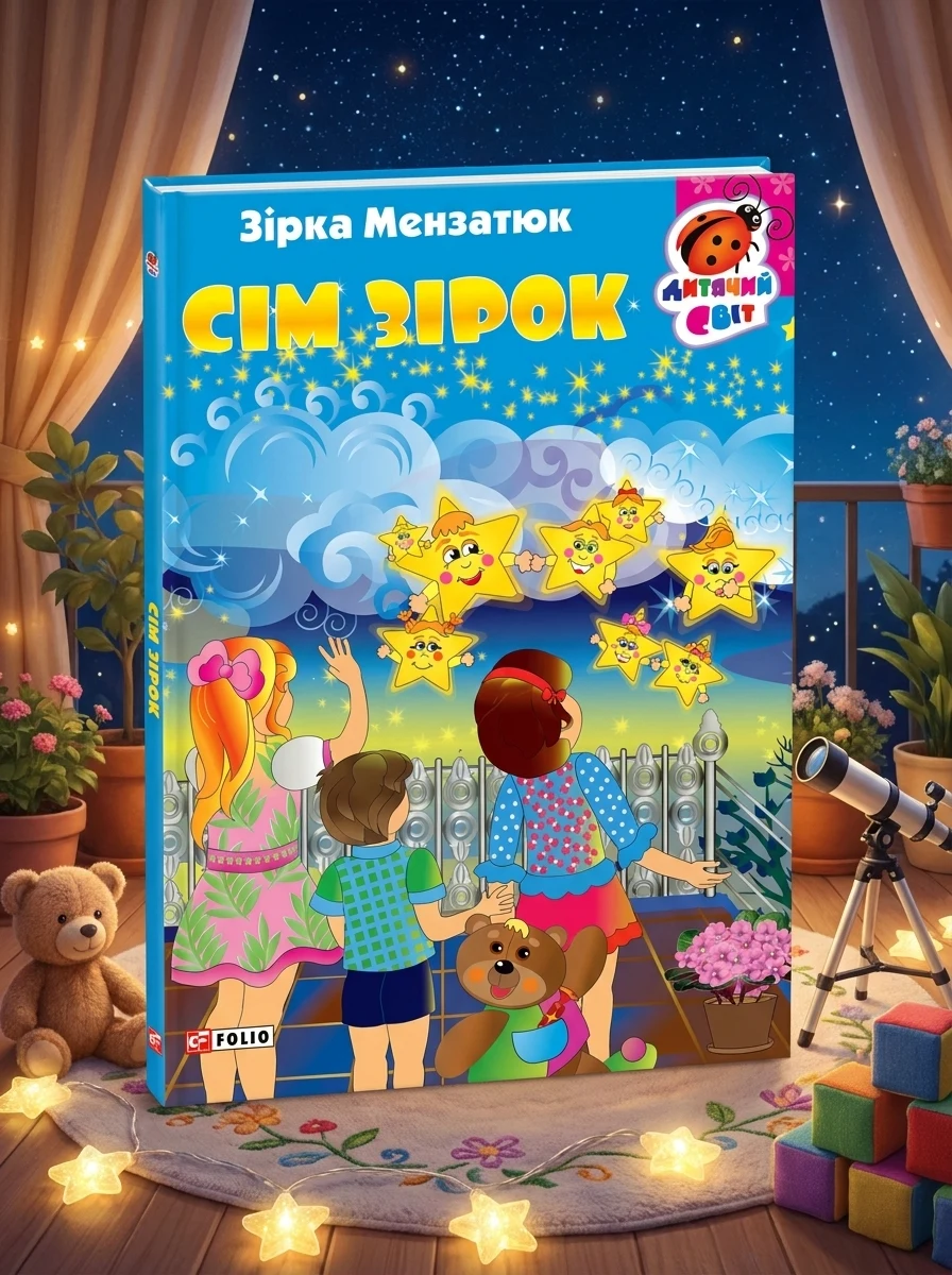 Книжка-картонка. Сім зірок | купити книгу онлайн