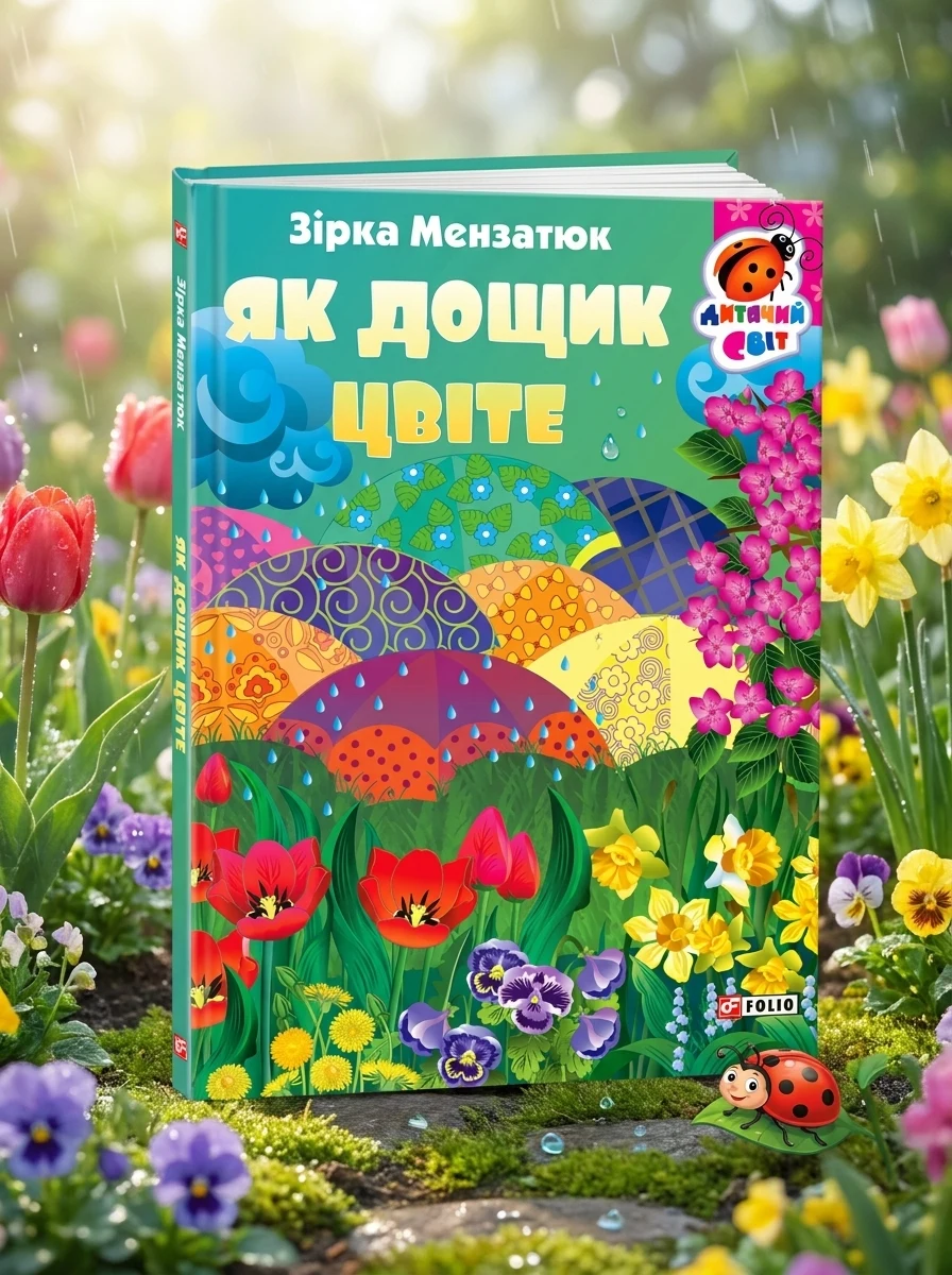 Книжка-картонка. Як дощик цвіте | купити книгу онлайн