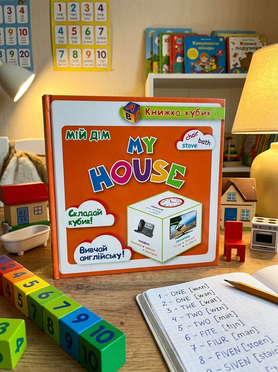 Книжка-кубик. My house. Мій дім — Розвивальні книги
