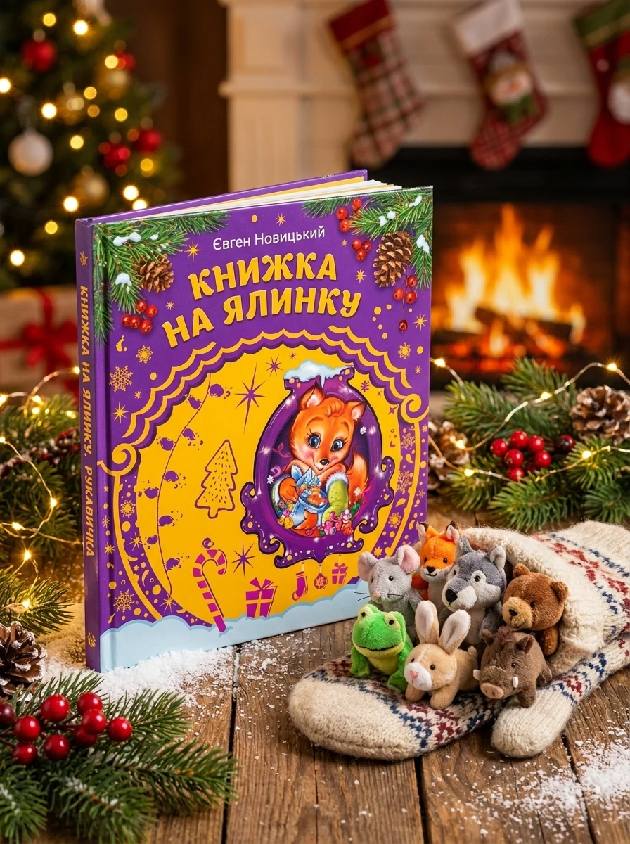 Книжка на ялинку. Рукавичка — Розвивальні книги