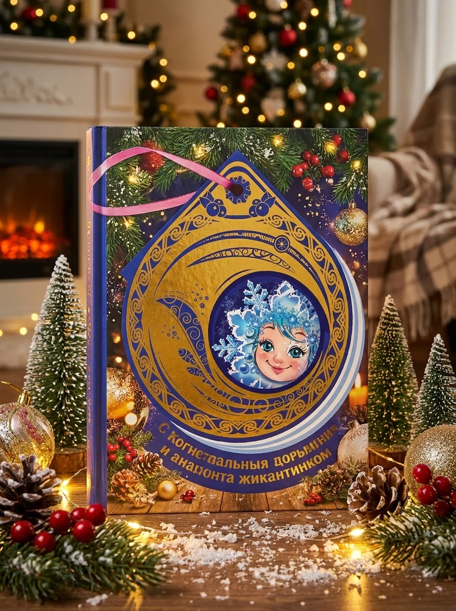 Книжка на ялинку. Сніжинка — Розвивальні книги