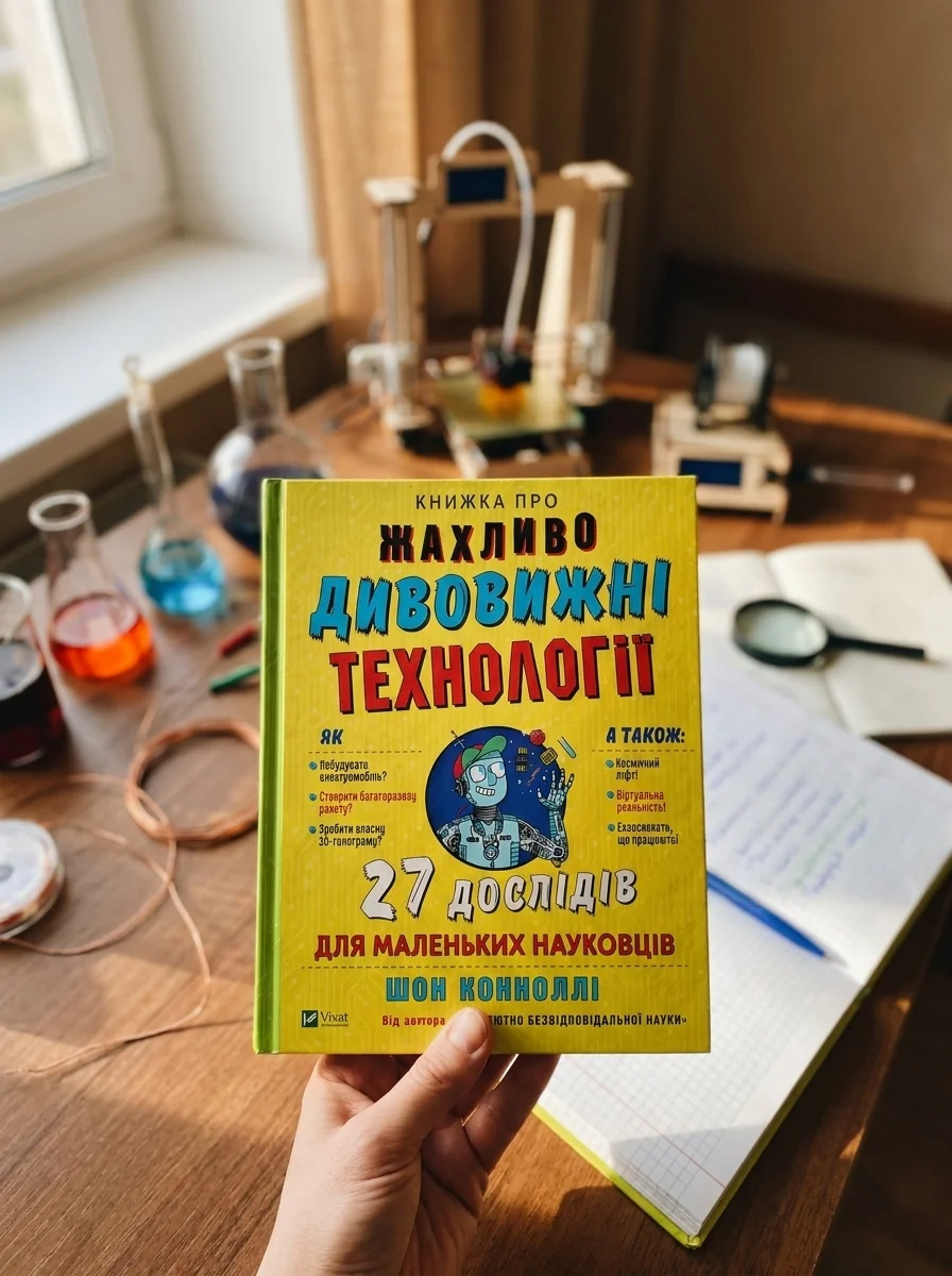 Книжка про жахливо дивовижні технології. 27 експериментів для маленьких науковців | купити книгу онлайн