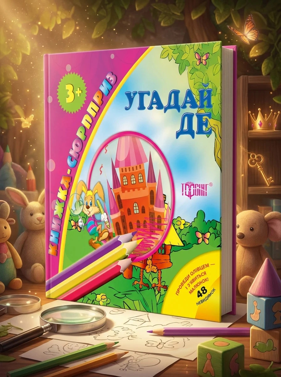 Книжка-сюрприз. Угадай де. 48 невидимок — Розвивальні книги