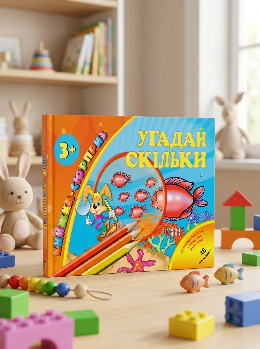 Книжка-сюрприз. Угадай скільки. 48 невидимок — фото 2