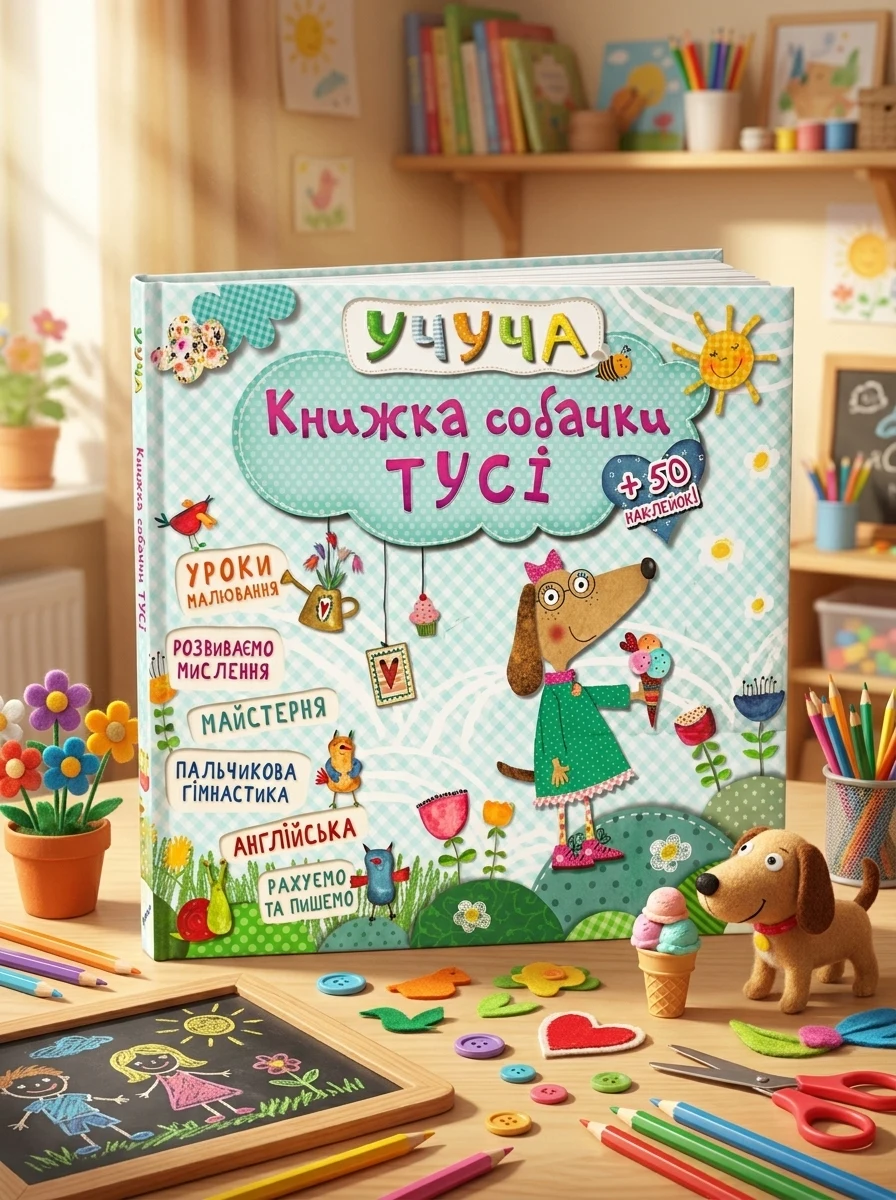 Книжка собачки Тусі — Розмальовки для дітей