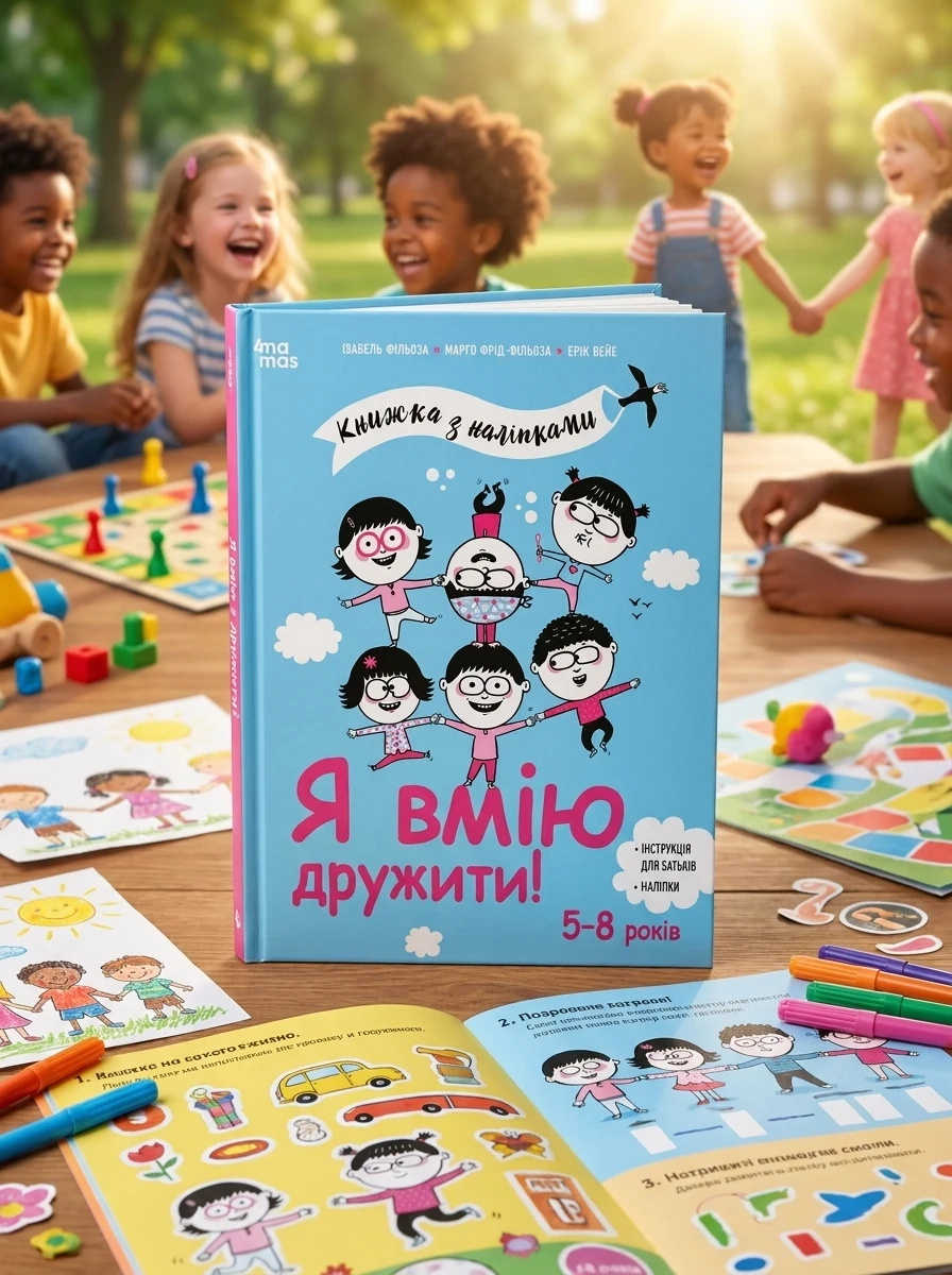 Книжка з наліпками. Я вмію дружити!