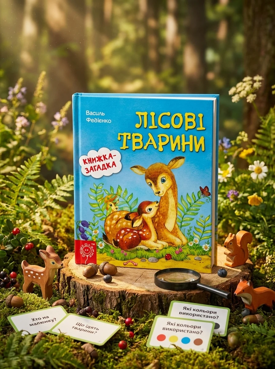 Книжка-загадка. Лісові тварини — Розвивальні книги