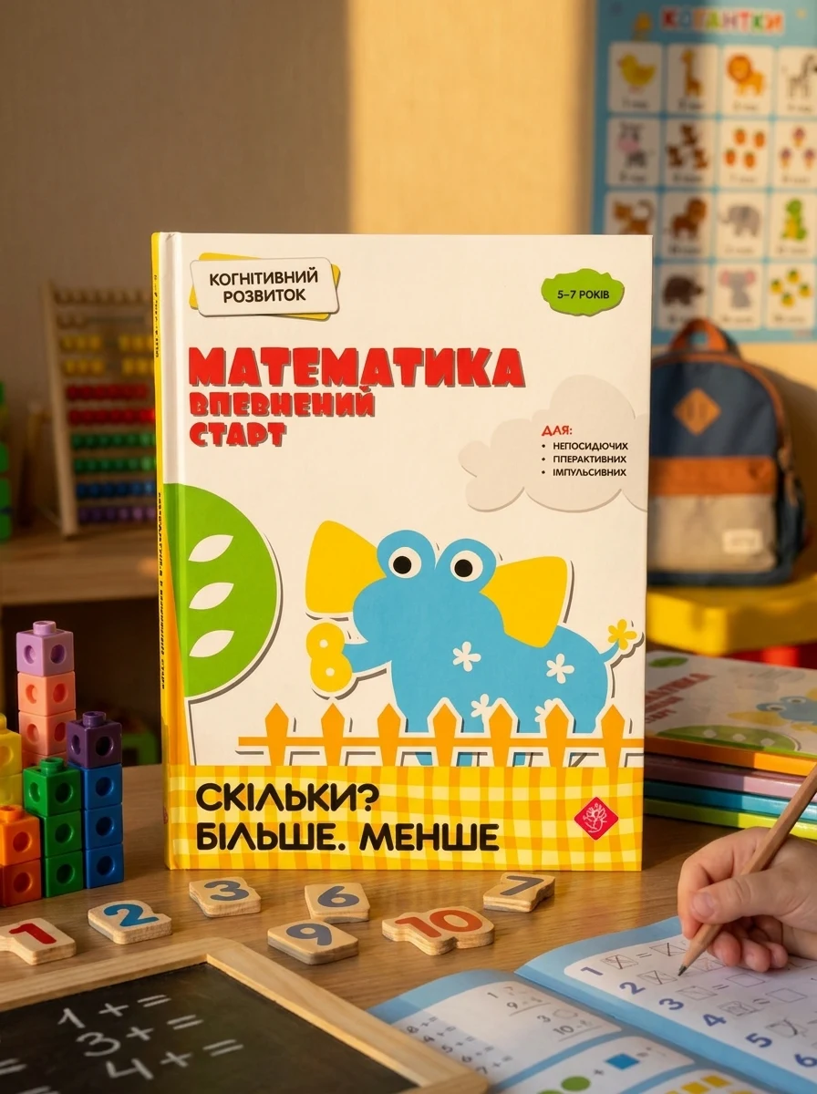 Математика: впевнений старт. Скільки? Більше. Менше — Розвивальні книги