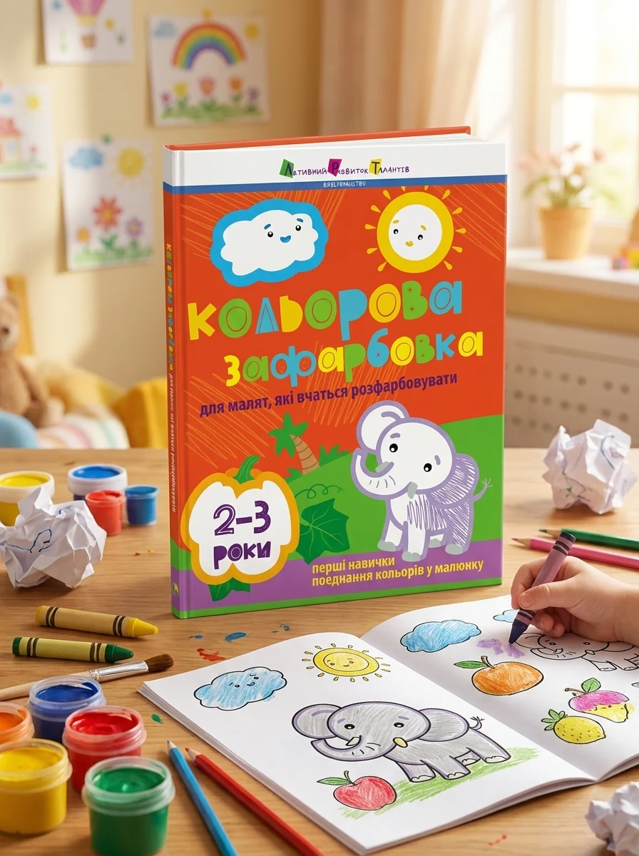 Кольорова зафарбовка для малят, які вчаться розфарбовувати. 2-3 роки — Розмальовки для дітей