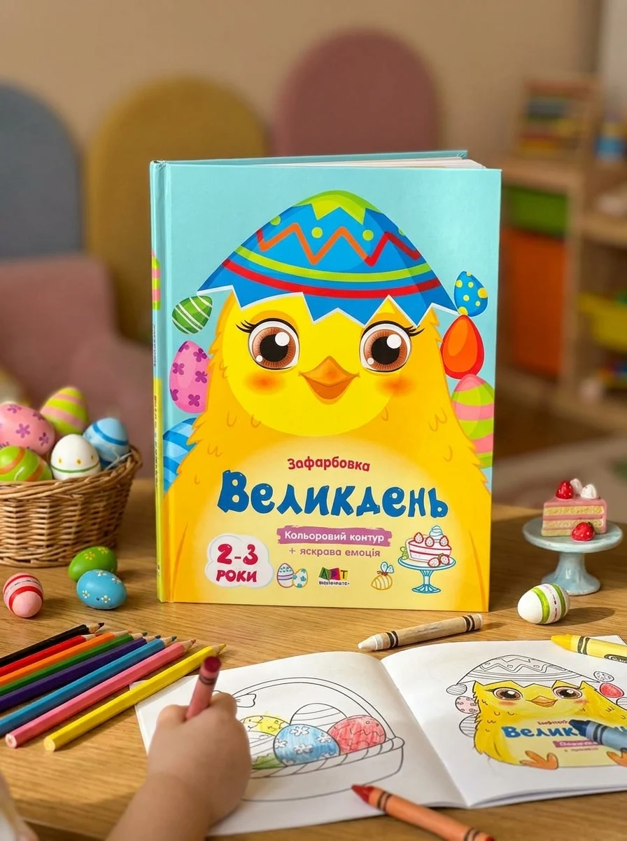 Кольорові зафарбовки. Великдень — Розмальовки для дітей
