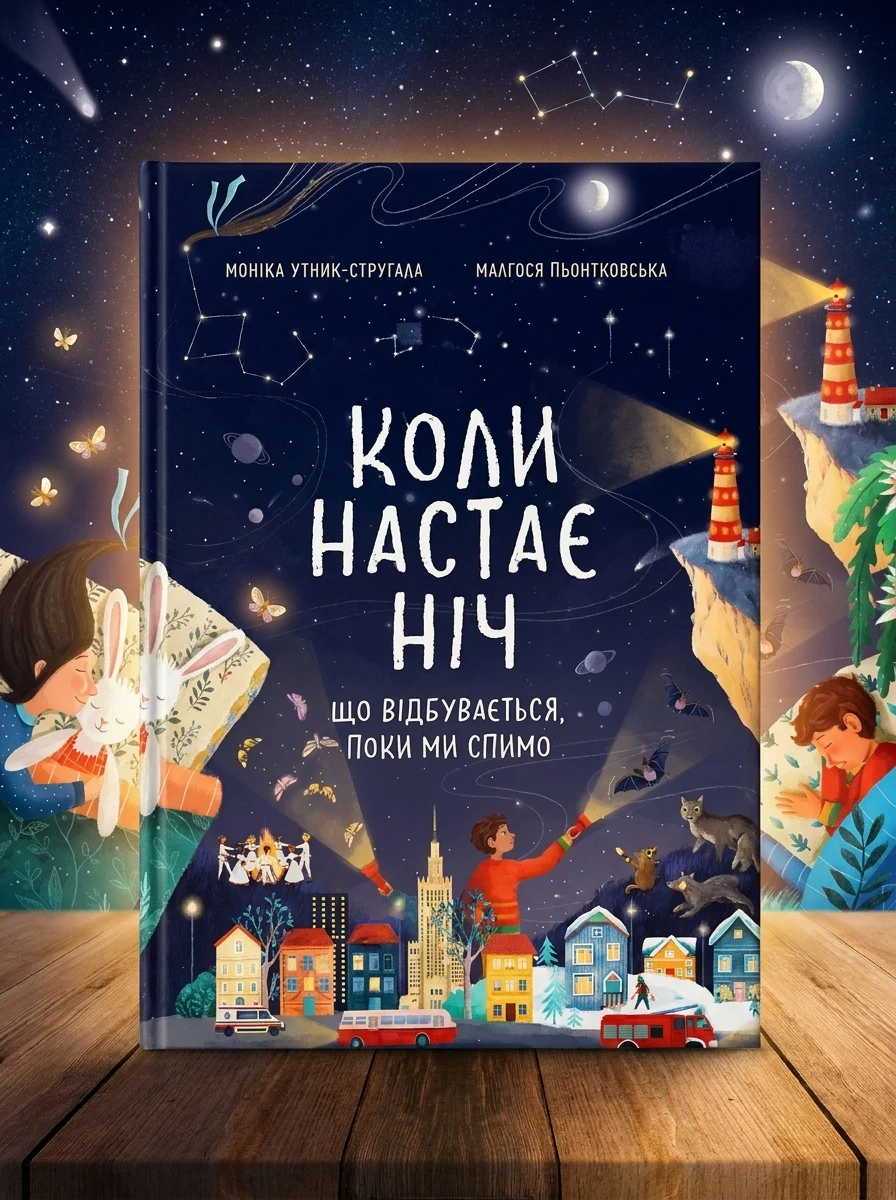 Коли настає ніч. Що відбувається, поки ми спимо — Пізнавальні книги для дітей